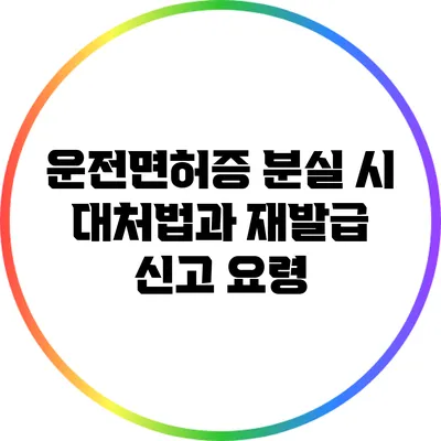 운전면허증 분실 시 대처법과 재발급 신고 요령