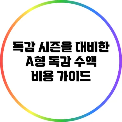 독감 시즌을 대비한 A형 독감 수액 비용 가이드