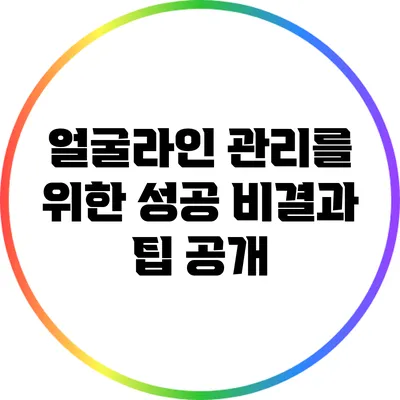 얼굴라인 관리를 위한 성공 비결과 팁 공개